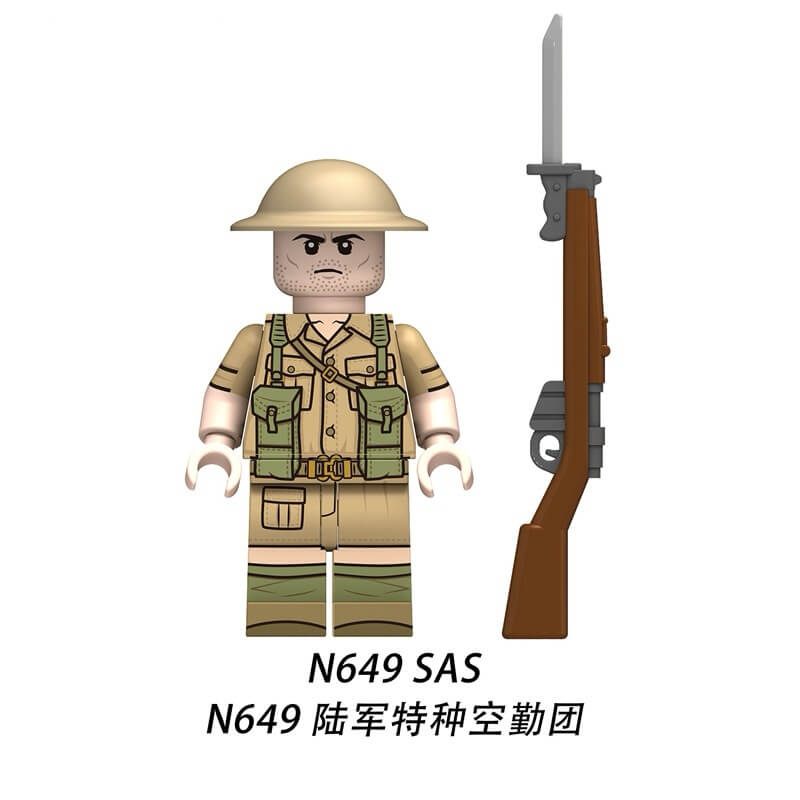 N645-650 British Red Devils Minifigs