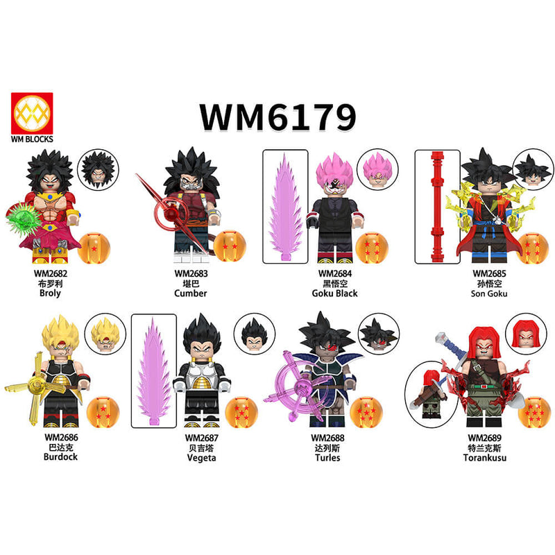 WM6179 Dragon Ball Bardock Minifigs