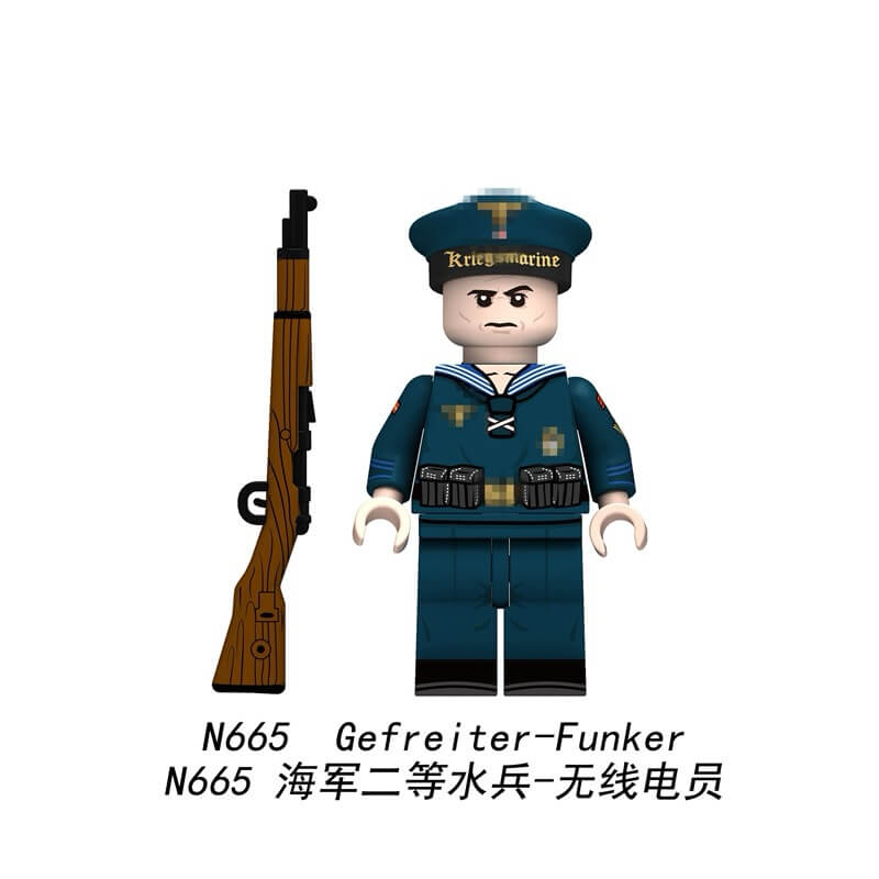 N661-N666 Navy Soldier Minifigs