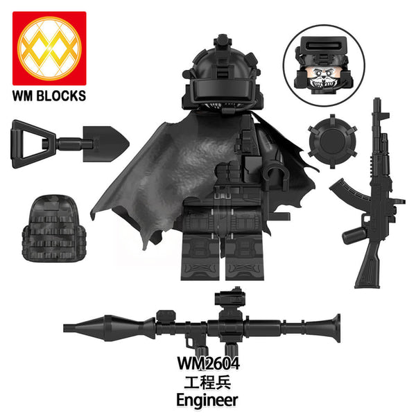 WM6169 Military Series Commando Minifigs