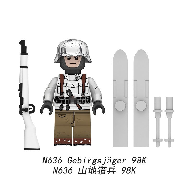 N633-N636 Gebirgsjäger Minifigs