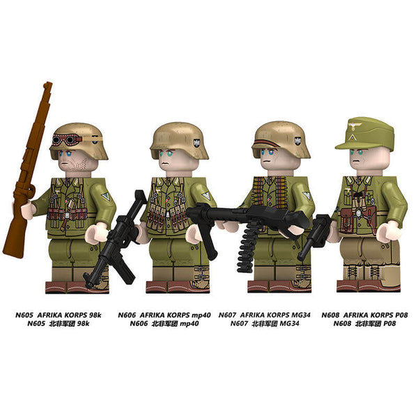 N605-608 Afrika Korps minifigs