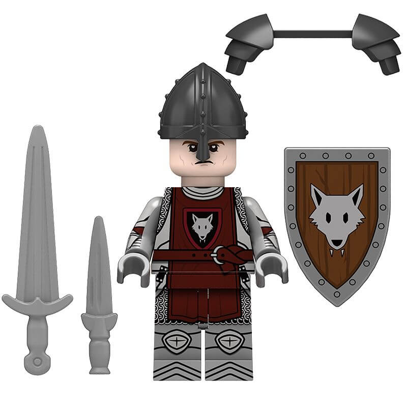 N809-810 Green Dragon Knight Wolfpack warrier minifigs