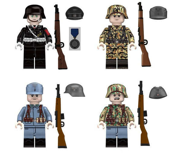 N609-612 Military War Series Honor Guard Luftwaffe Minifigures