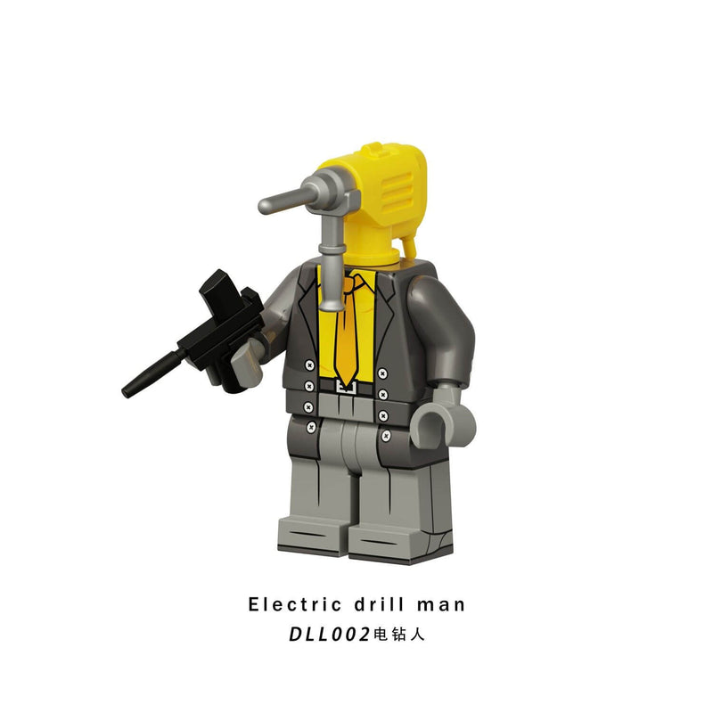 DDL001-009 Titan clock man drill man minifigs