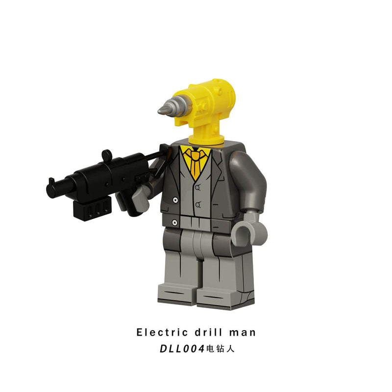 DDL001-009 Titan clock man drill man minifigs