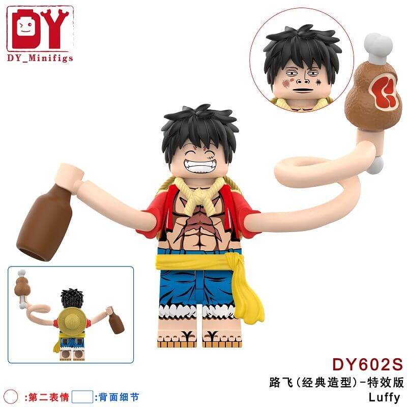 DY601S-DY602S One Piece Luffy Minifigures