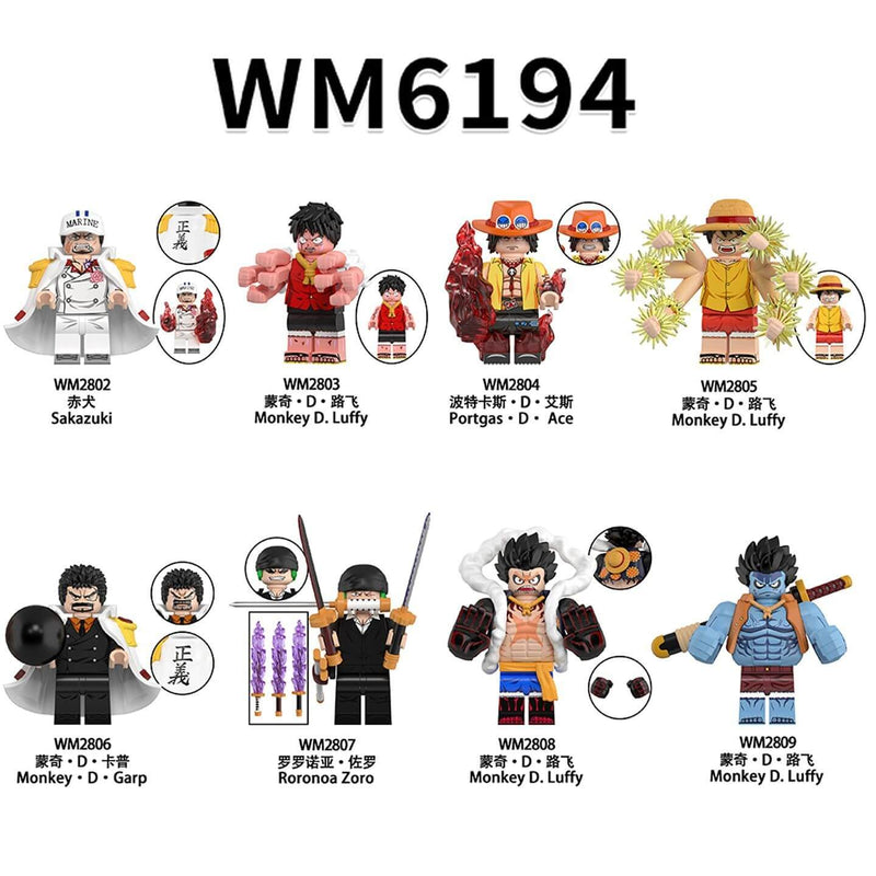 WM6194 One Piece Monkey Luffy Minifigs