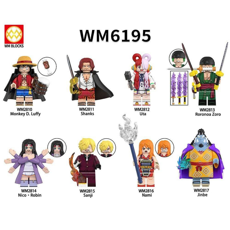 WM6195 One Piece Jinbe Minifigs