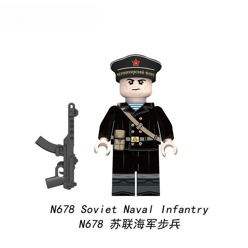 N677-682 World War II Soviet Navy minifigs