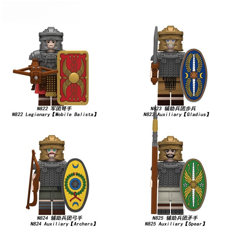 N822-825 Middle Ancient Roman Auxiliary Corps minifigs