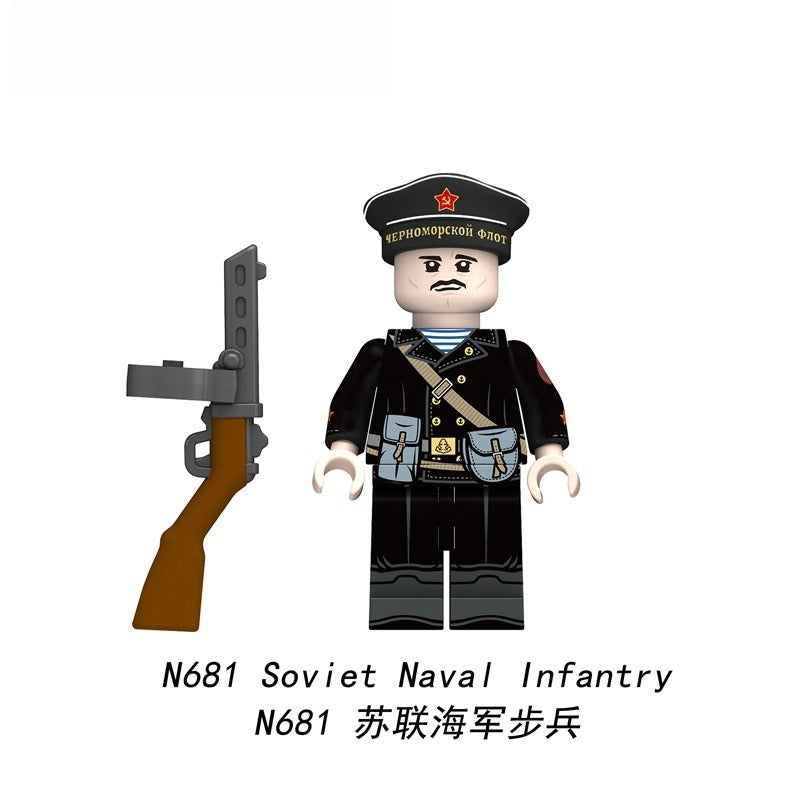 N677-682 World War II Soviet Navy minifigs