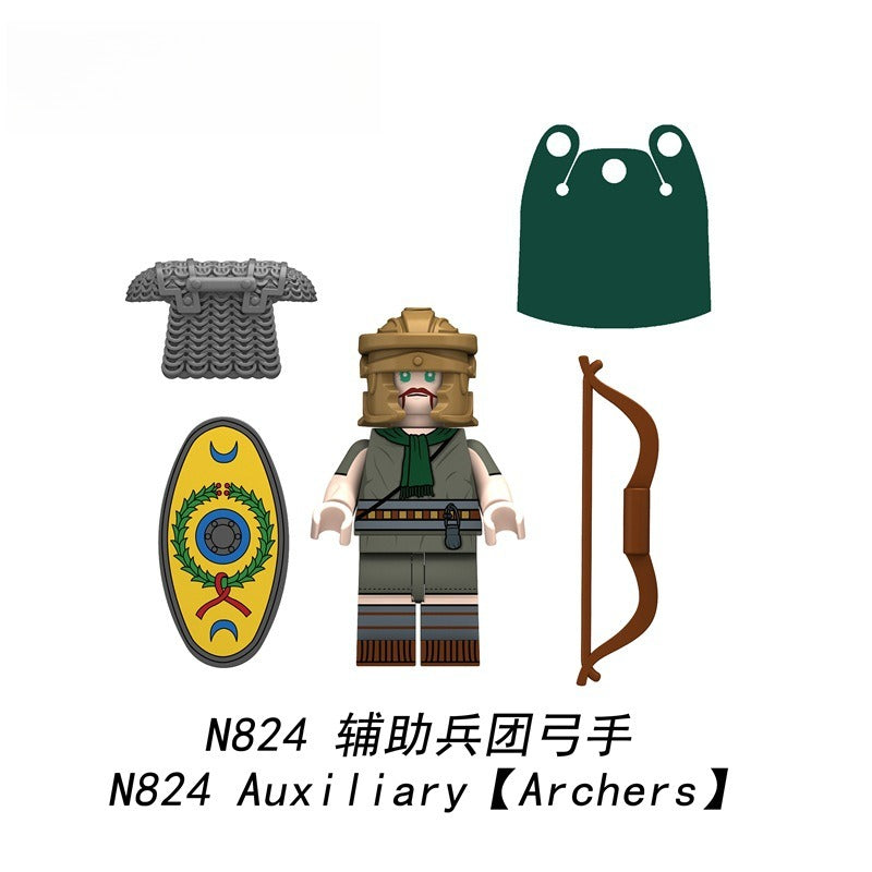 N822-825 Middle Ancient Roman Auxiliary Corps minifigs