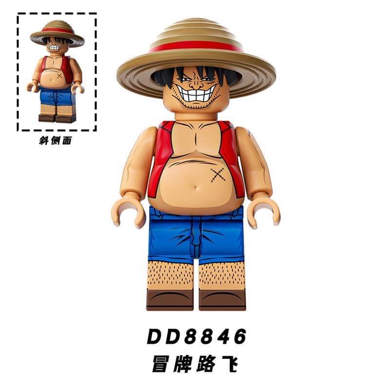 DD8841-8848 Big belly White Soliders Ken Grandpa Porco Rosso Minifigs