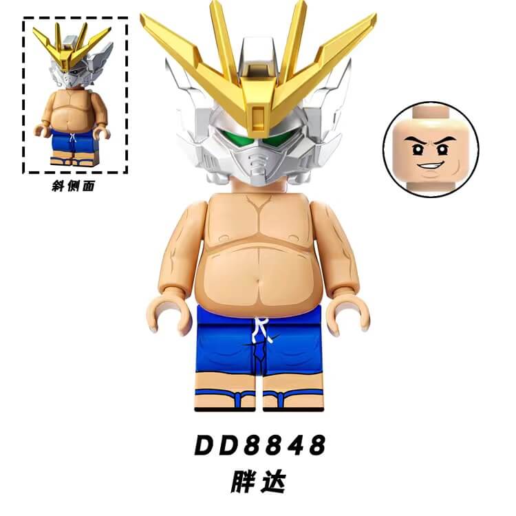 DD8841-8848 Big belly White Soliders Ken Grandpa Porco Rosso Minifigs