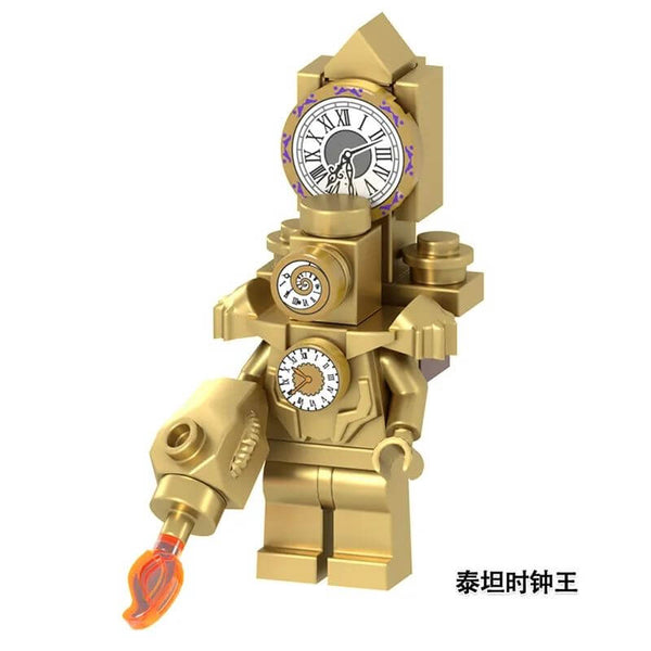 DDL001-009 Titan clock man drill man minifigs