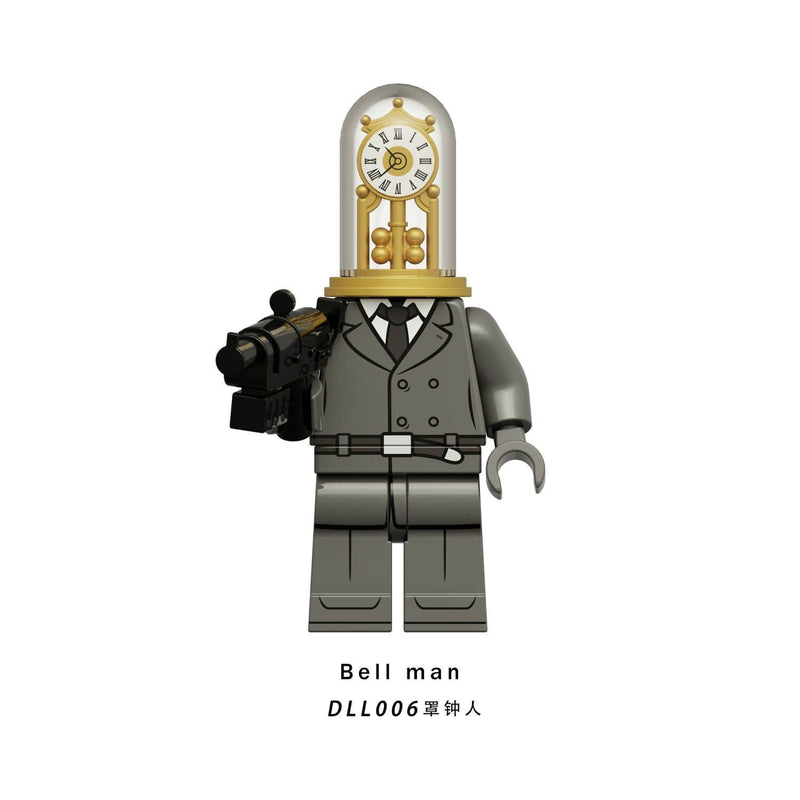 DDL001-009 Titan clock man drill man minifigs