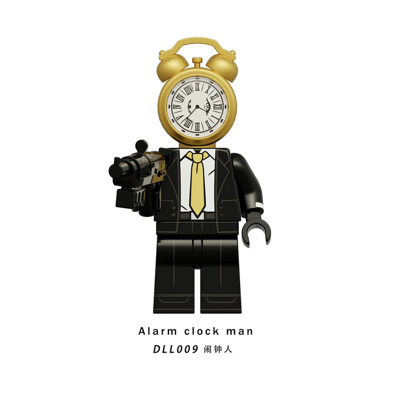 DDL001-009 Titan clock man drill man minifigs