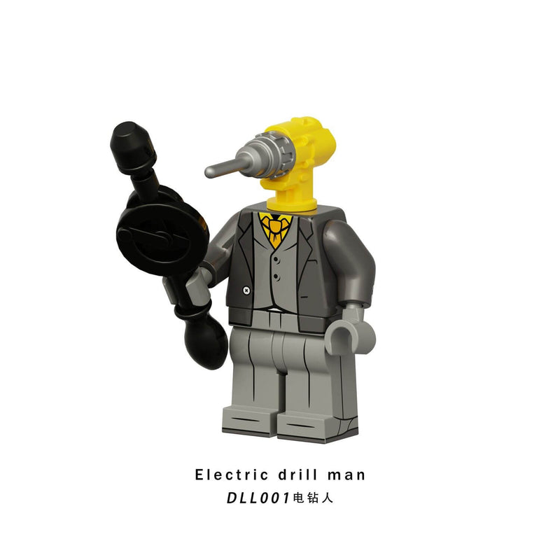 DDL001-009 Titan clock man drill man minifigs