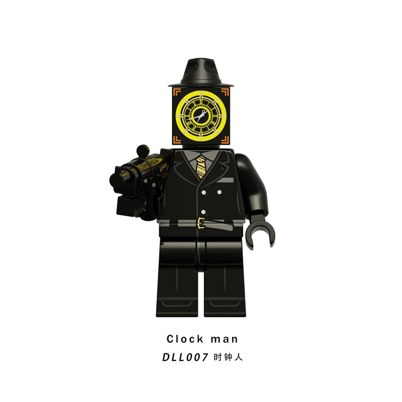 DDL001-009 Titan clock man drill man minifigs