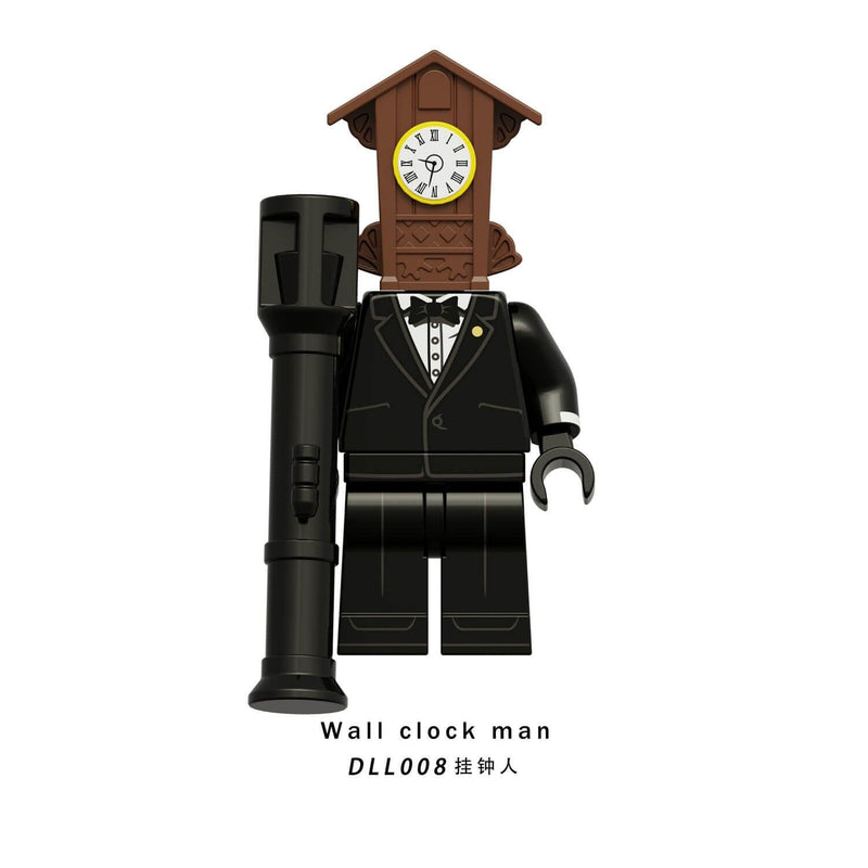 DDL001-009 Titan clock man drill man minifigs