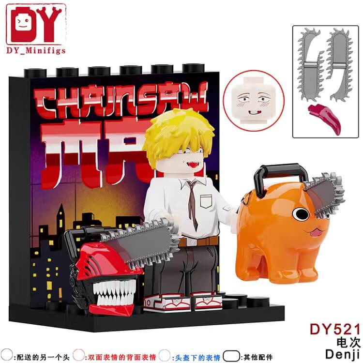 DY520 DY521 Chainsaw Man Denji minifigs