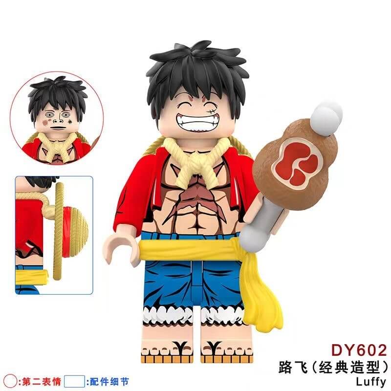 DY601 DY602 One Piece Luffy Minifig