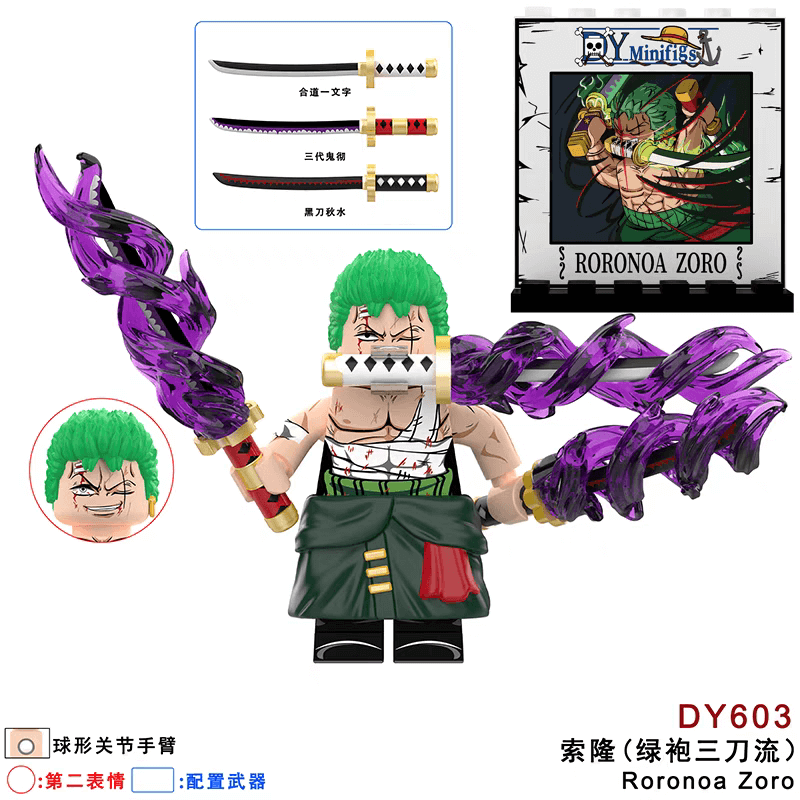 DY603-627 One Piece Roronoa Zoro Sabo minifigs