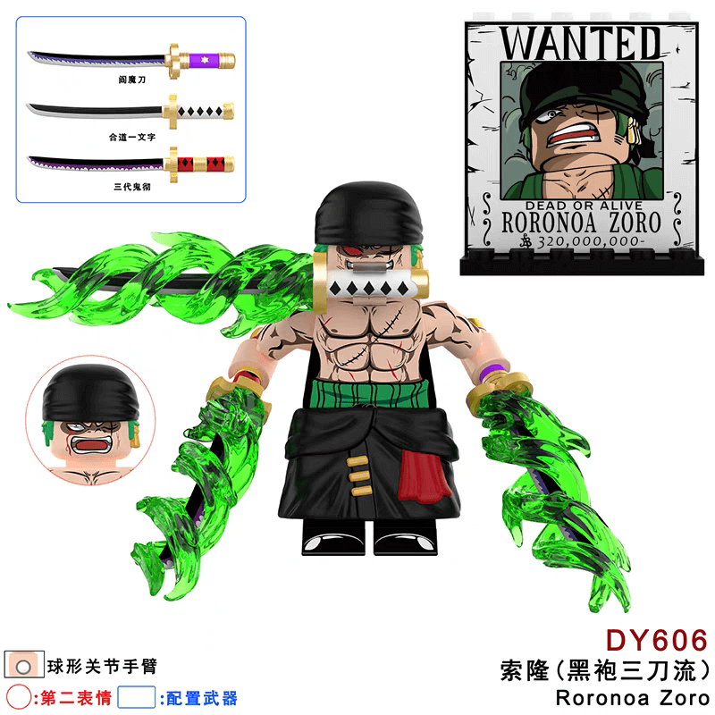 DY603-627 One Piece Roronoa Zoro Sabo minifigs