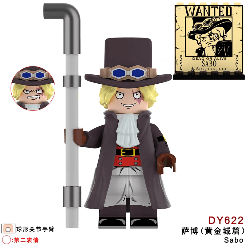 DY603-627 One Piece Roronoa Zoro Sabo minifigs