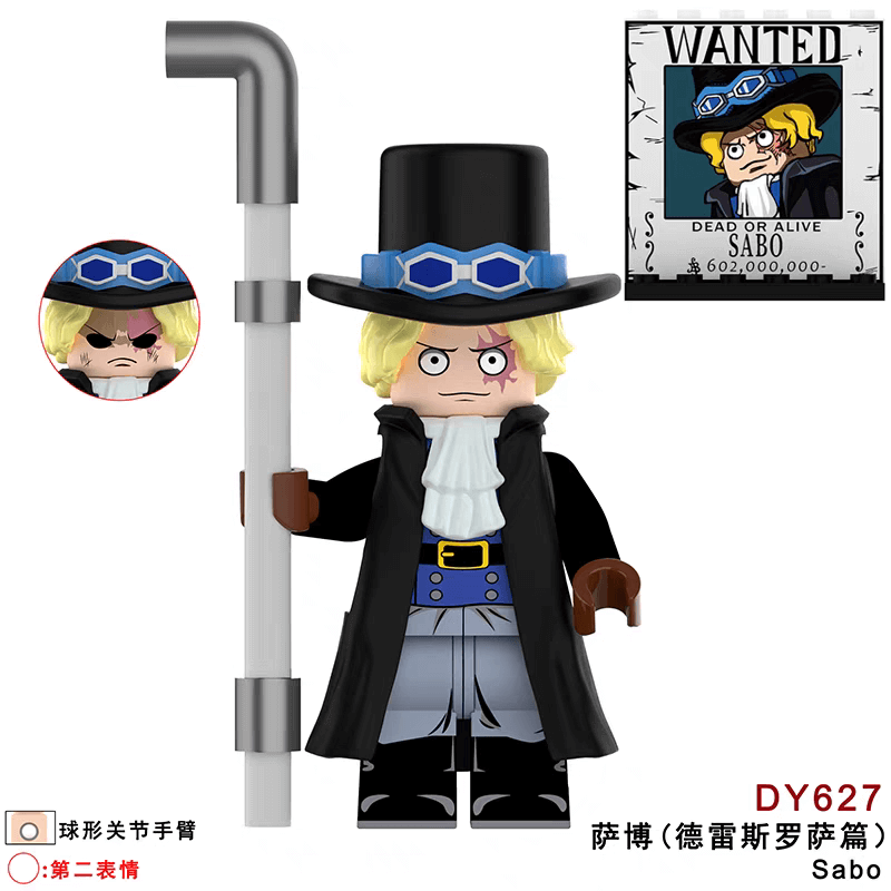 DY603-627 One Piece Roronoa Zoro Sabo minifigs