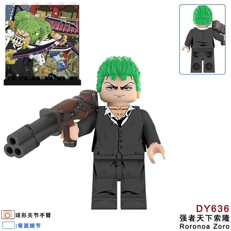 DY604-655 One Piece Robin Zoro Luffy minifigs