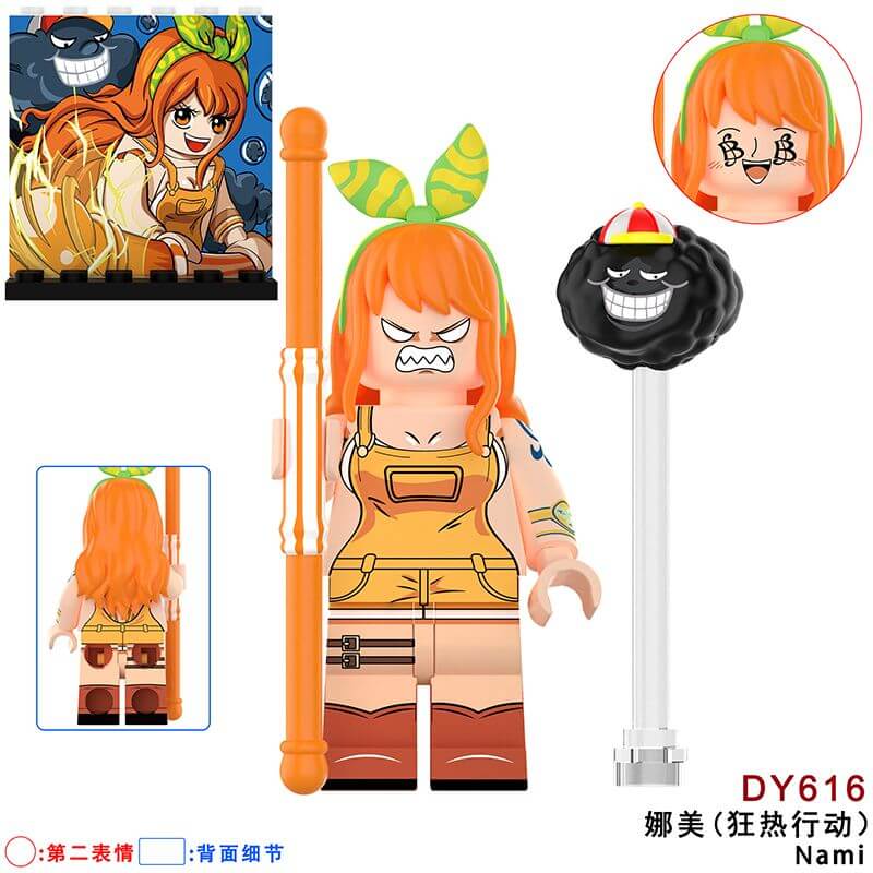 DY604-655 One Piece Robin Zoro Luffy minifigs