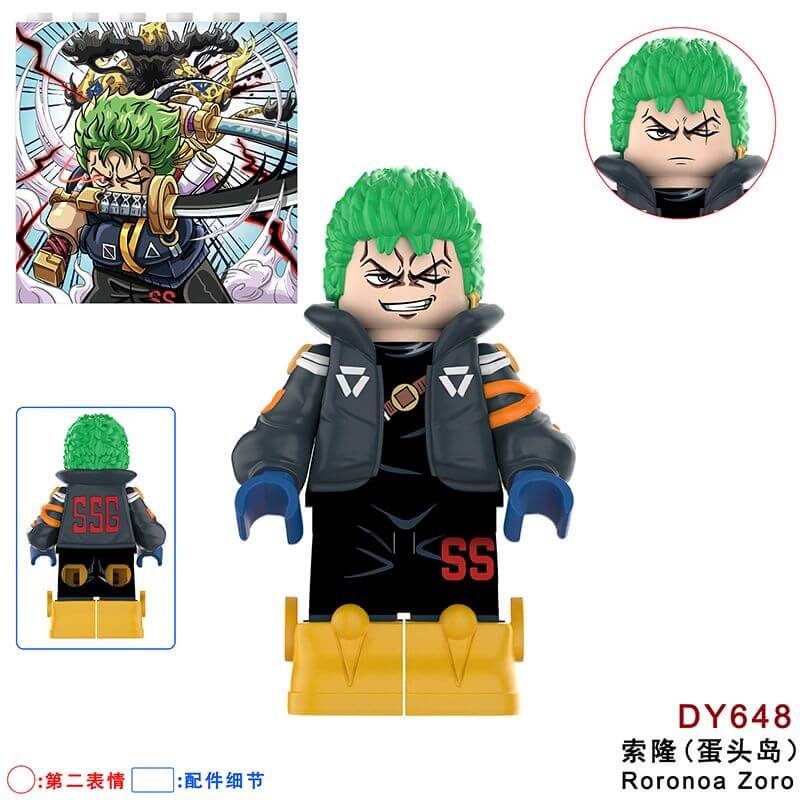 DY604-655 One Piece Robin Zoro Luffy minifigs