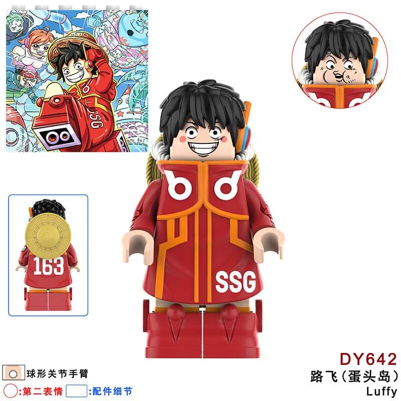 DY604-655 One Piece Robin Zoro Luffy minifigs