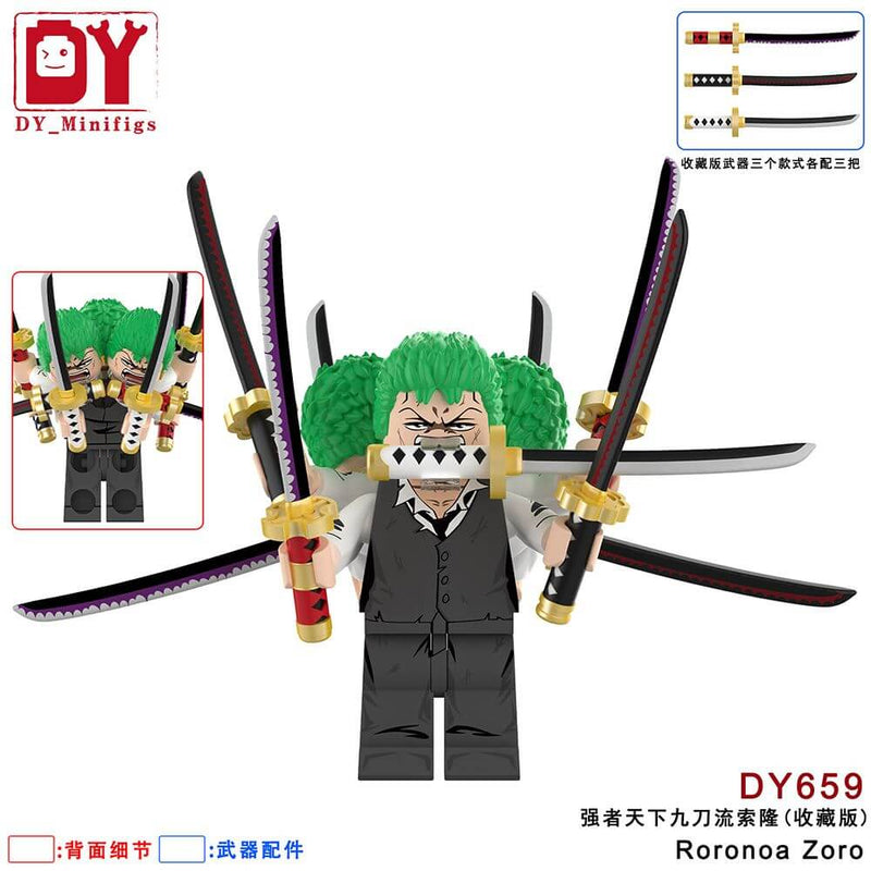 DY658-661 One Piece Zoro minifigs