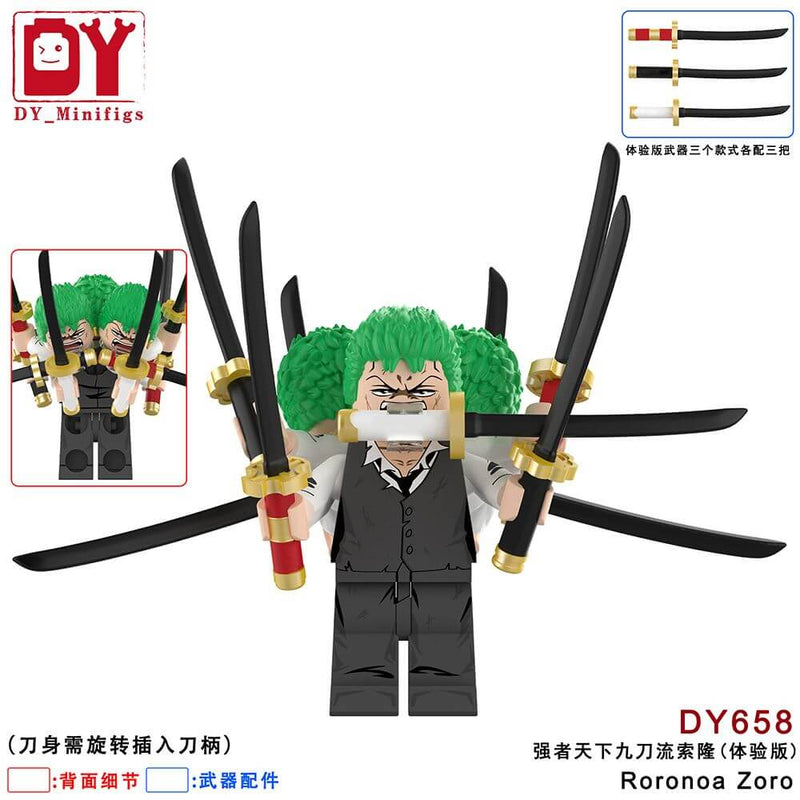 DY658-661 One Piece Zoro minifigs