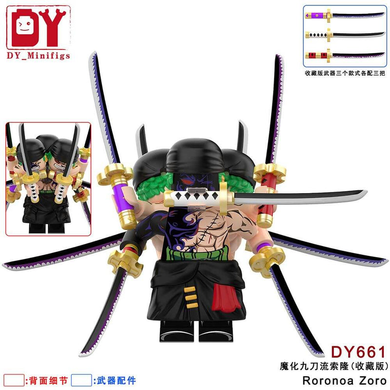 DY658-661 One Piece Zoro minifigs