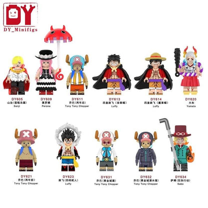 DY605-634 One Piece Luffy Chopper Minifigs