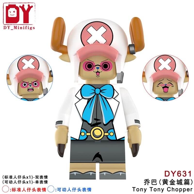 DY605-634 One Piece Luffy Chopper Minifigs