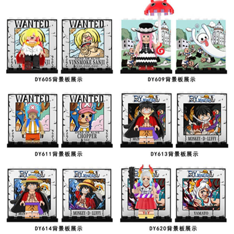 DY605-634 One Piece Luffy Chopper Minifigs