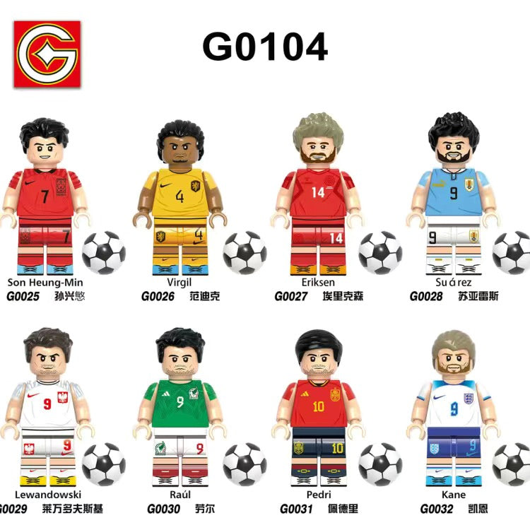 G0104 Football Players Erikson suarez Minifigs