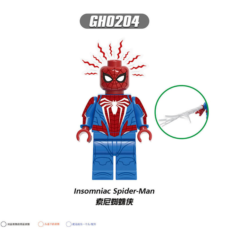 G0126 Insomniac Spinneret Scarlet Spider Man minifigs