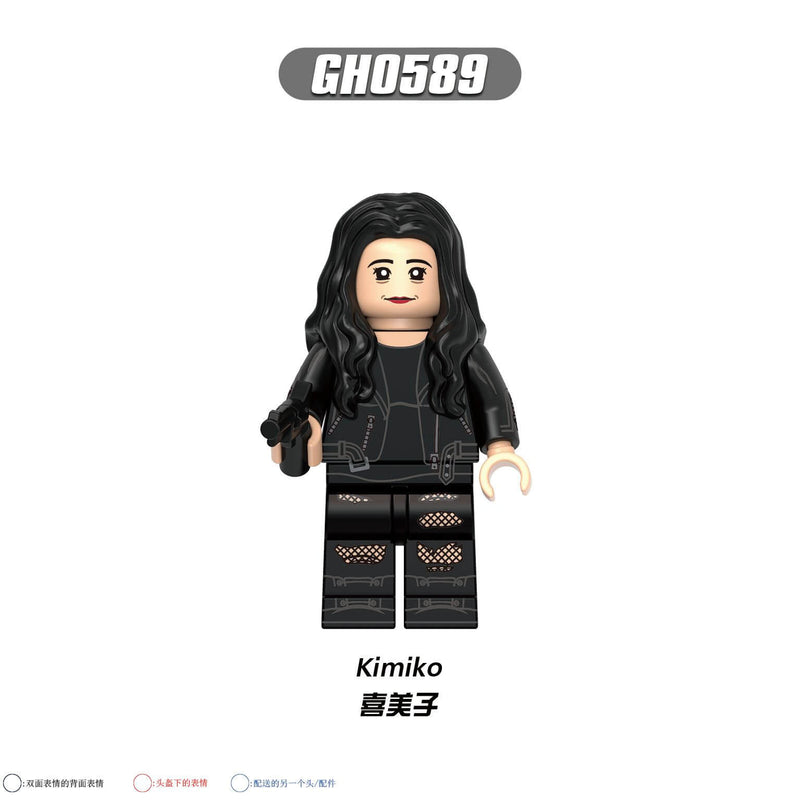 G0174 black panther picket Ryan Kimiko minifigs