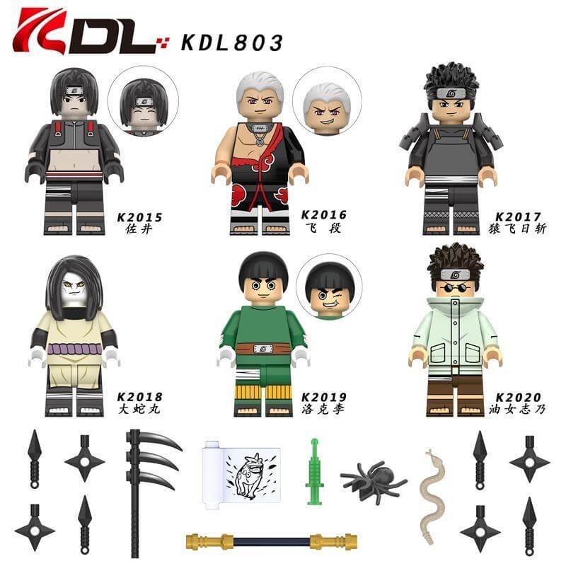 KDL803 Naruto Orochimaru Sarutobi Hiruzen Minifigs