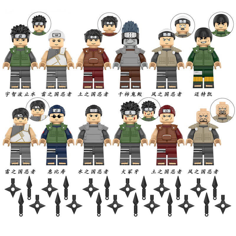 KDL804 Naruto Uchiha Shisui Inuzuka Kiba Minifigs