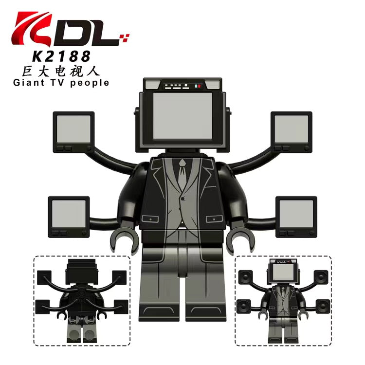 KDL826 Skibidi Toilet Titan TV Man Lightning Tolit Man