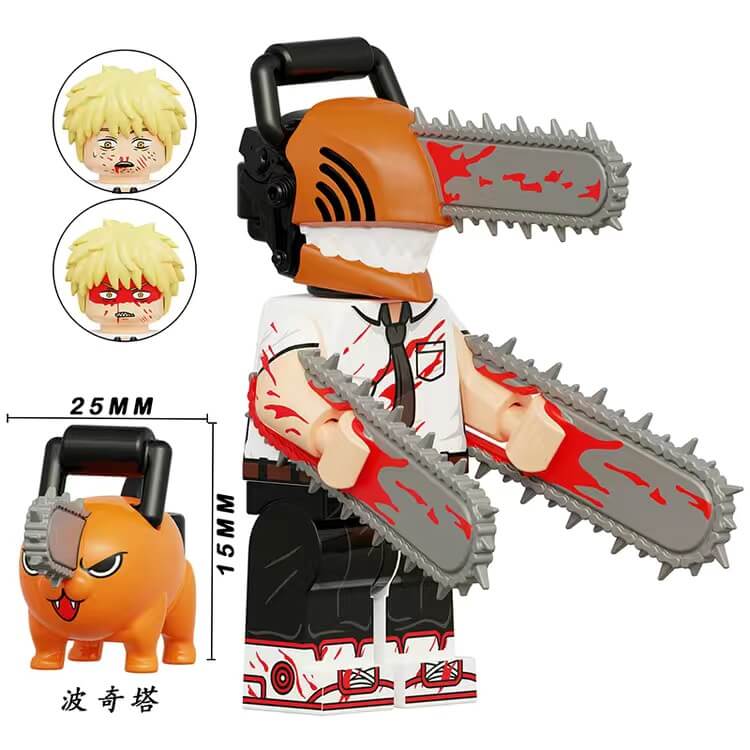 KT1067 Chainsaw Man Denji Makima Hayakawa Minifigs