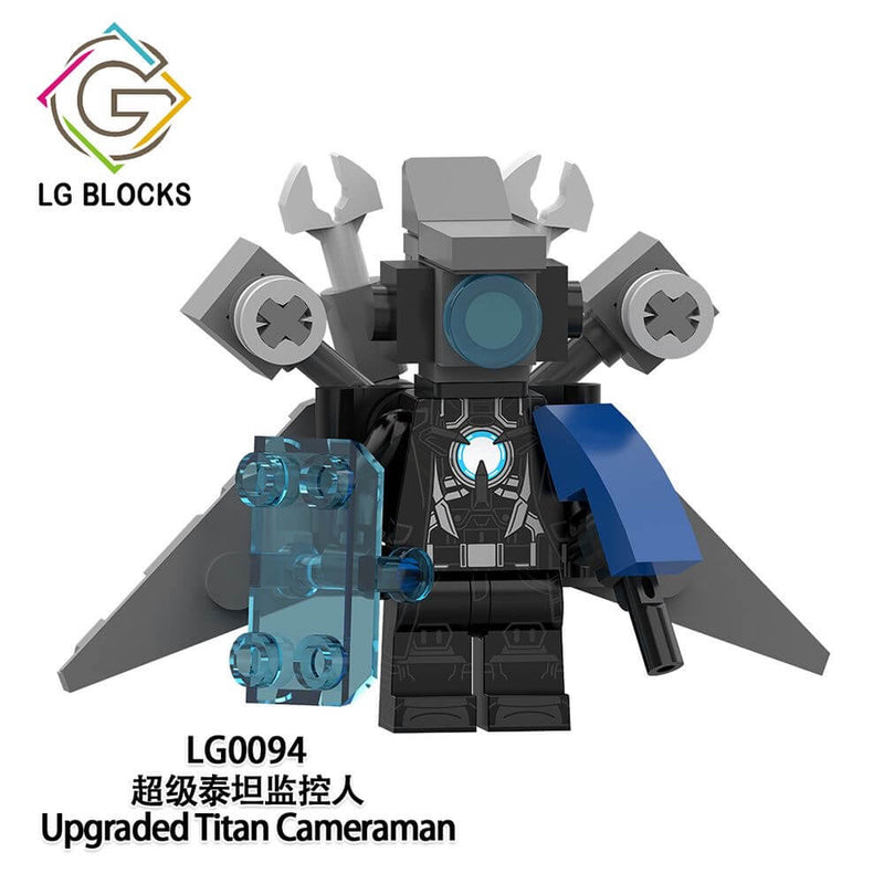LG1014 Super Titan Monitor Drill Man Minifigs