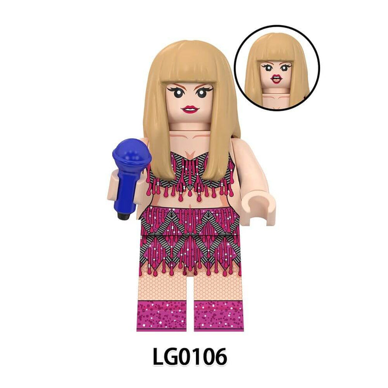 LG1015 female singer Taylor Swift minifigs